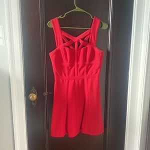 BCBG red cocktail dress